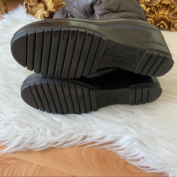 Coach Cantina Logo Wedge Moon Boots - Picture 6 of 14